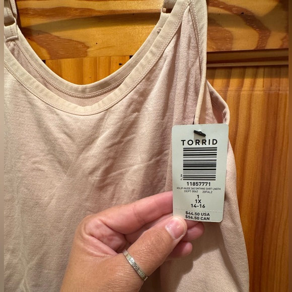 NWT Torrid Size 1 - Nude Shapewear Seamless Smoothing  Slip Dress - Picture 2 of 5
